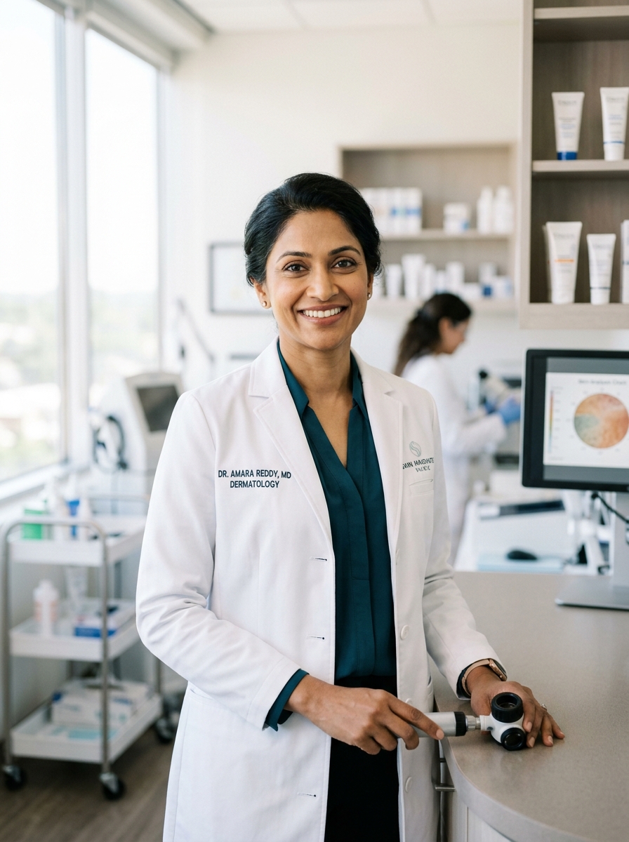 Dr. Amara Reddy - Chief Dermatological Officer