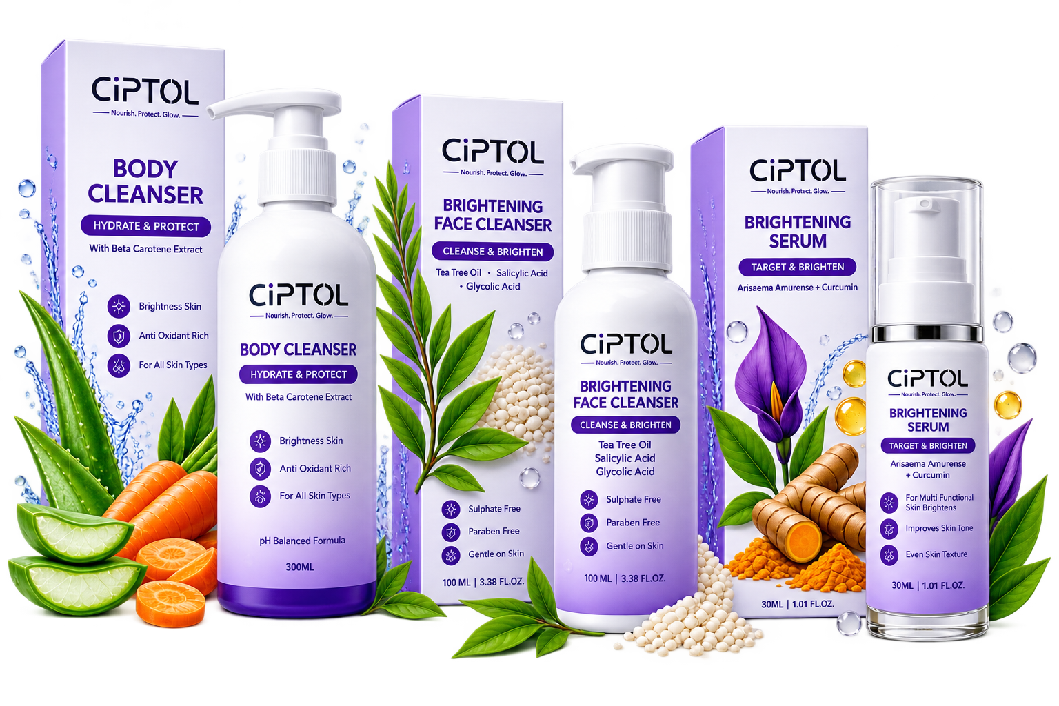 CIPTOL Skincare Trio: Rooted in Nature, Backed by Science, Made for You